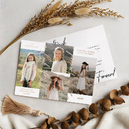 卒業後と今の写真コラージュのお知らせ 箔招待状