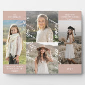 卒業後と今の卒業写真コラージュ記念ファイル フォトプラーク (正面)