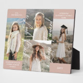 卒業後と今の卒業写真コラージュ記念ファイル フォトプラーク (側面)