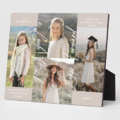 卒業後と今の卒業写真コラージュ記念ファイル フォトプラーク (側面)