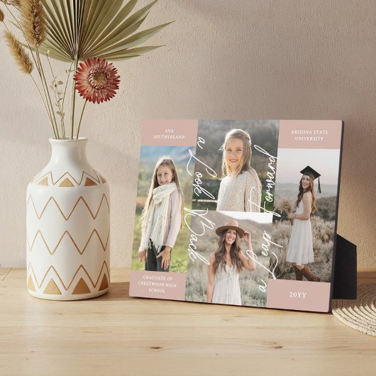 卒業後と今の卒業写真コラージュ記念ファイル フォトプラーク