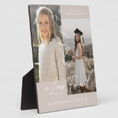 卒業後と今の卒業写真コラージュ記念ファイル フォトプラーク (側面)