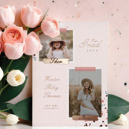 卒業後と今2写真卒業テラッツォ 箔招待状