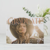 卒業後にミュートされたセリフ写真の卒業 案内状 (スタンド正面)