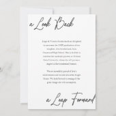 卒業後の写真コラージュとハイライト 案内状 (裏面)