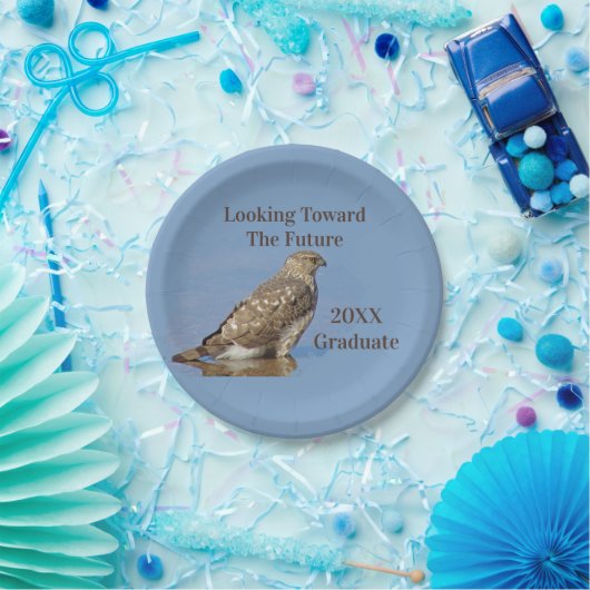 卒業後の将来を決定するホーク写真卒業 ペーパープレート (パーティー)