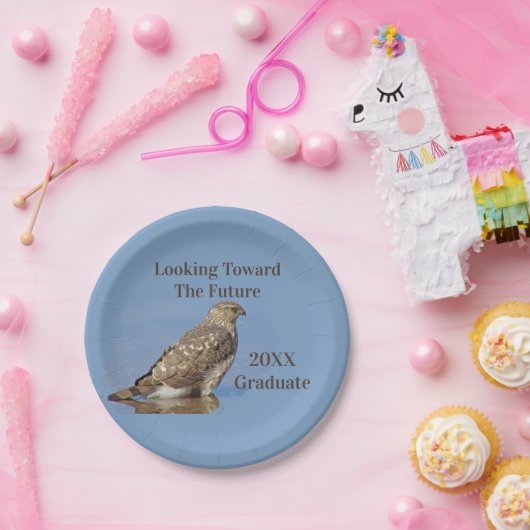 卒業後の将来を決定するホーク写真卒業 ペーパープレート (パーティー)