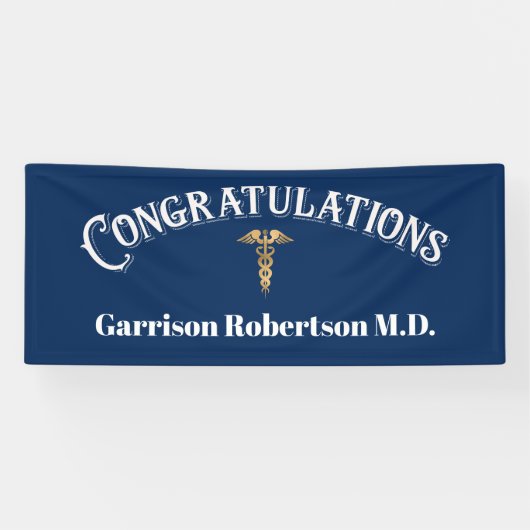 卒業後のMD博士おめでとう 横断幕 (横)