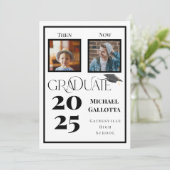 卒業後は卒業2写真年はっきりした卒業 招待状 (スタンド正面)