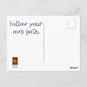 卒業後を追自分の道の砂漠ハイキング ポストカード (裏面)