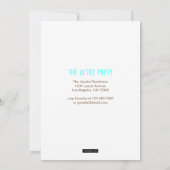 卒業後グランジの卒業発表 案内状 (裏面)