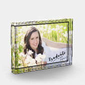 卒業後20xx 5x7水平黒縁ど フォトブロック (左)