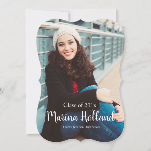 卒業愛 招待状 (正面)