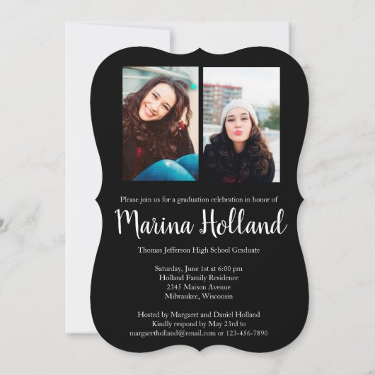 卒業愛 招待状 (裏面)