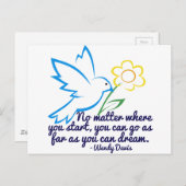 卒業感動的引用文ドリームビッグ ポストカード (正面/裏面)