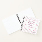 卒業感動的引用文 ノートブック (内部)