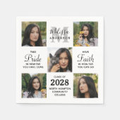 卒業感動的5写真部卒業 スタンダードカクテルナプキン (正面)