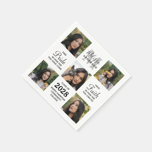 卒業感動的5写真部卒業 スタンダードカクテルナプキン (角)