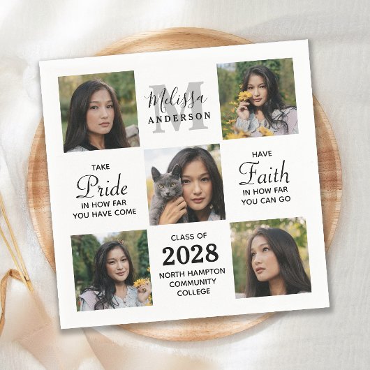 卒業感動的5写真部卒業 スタンダードカクテルナプキン