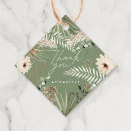 卒業感謝していパンパモダンスのセージ・グリーン フェイバータグ