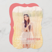 卒業招モダン待 招待状 (正面/裏面)