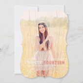 卒業招モダン待 招待状 (正面)