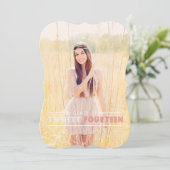 卒業招モダン待 招待状 (スタンド正面)