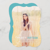 卒業招モダン待 招待状 (正面/裏面)