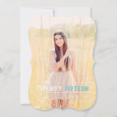 卒業招モダン待 招待状 (正面)