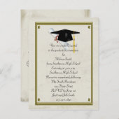 卒業招待状はがき インビテーションポストカード (正面/裏面)