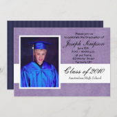 卒業招待状カード 招待状 (正面/裏面)