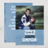 卒業招待状カード 招待状 (正面/裏面)