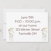 卒業招待状カード 招待状 (裏面)