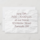 卒業招待状カード 招待状 (裏面)