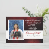 卒業招待状カード 招待状 (スタンド正面)