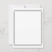 卒業招待状クラシック赤 招待状 (裏面)