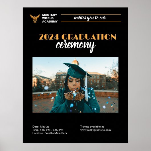 卒業招待状シニア研究発表 ポスター (正面)