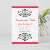 卒業招待状パーティーフィエスタメキシコ招待状 招待状 (スタンド正面)