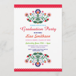 卒業招待状パーティーフィエスタメキシコ招待状 招待状