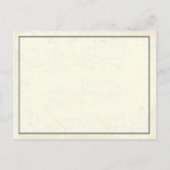 卒業招待状卒業証書スタイル インビテーションポストカード (裏面)