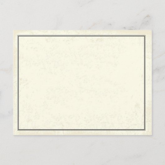 卒業招待状卒業証書スタイル インビテーションポストカード (裏面)