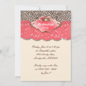 卒業招待状発表ヒョウクラウンサンゴ 招待状 (裏面)