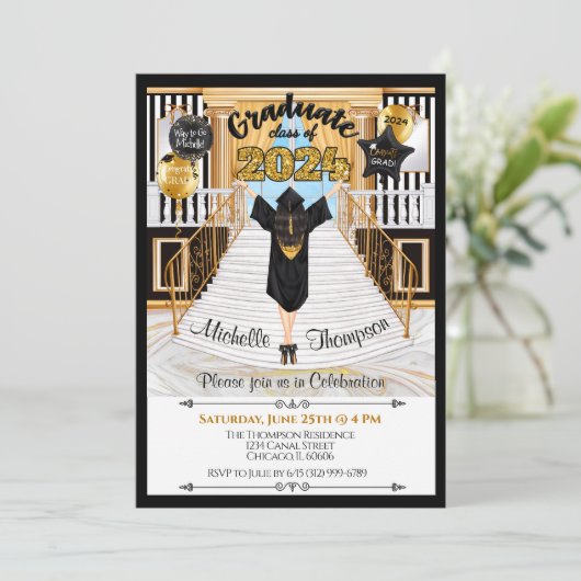 卒業招待状発表 招待状 (スタンド正面)