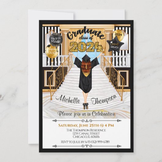 卒業招待状発表 招待状 (正面)