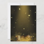 卒業招待状金ゴールド書エレガント 招待状 (裏面)