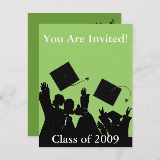 卒業招待状2009年クラス インビテーションポストカード (正面/裏面)