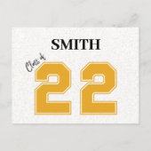 卒業招待状 – はがき（封筒なし） ポストカード (裏面)