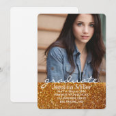 卒業招待状|グラター表示 招待状 (正面/裏面)