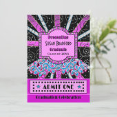 卒業招待状-ブロードウェイチケット/PHOT0 招待状 (スタンド正面)