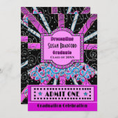 卒業招待状-ブロードウェイチケット/PHOT0 招待状 (正面/裏面)